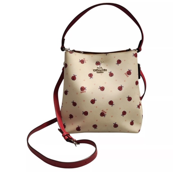 COACH Mini Town Bucket Bag With Ladybug 🐞 Print - Picture 7 of 7